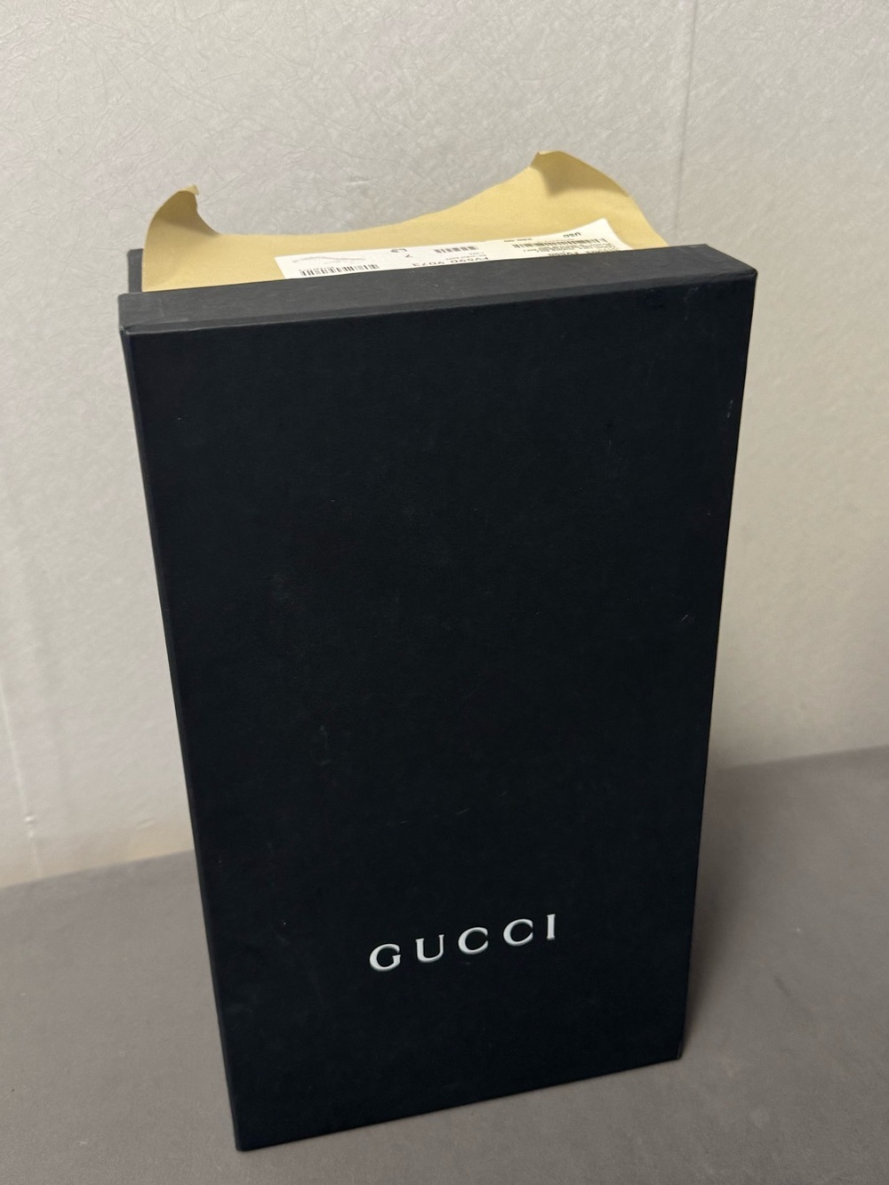 New Gucci empty  Shoe Gift box W Dust Bag Tissue. 14.5”x8.5”x5.5”